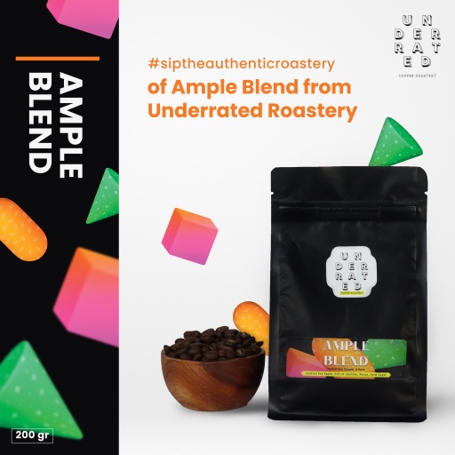 

Biji Kopi Ample Blend Coffee Beans 200gr by Underrated Coffee Roastery