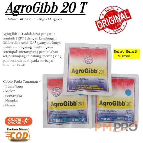 Pupuk Tablet Agrogibb 20 T 5 Gr Zpt ( Zat Pengatur Tumbuh ) Serta Bisa Menjadi Obat Perangsang - Pem