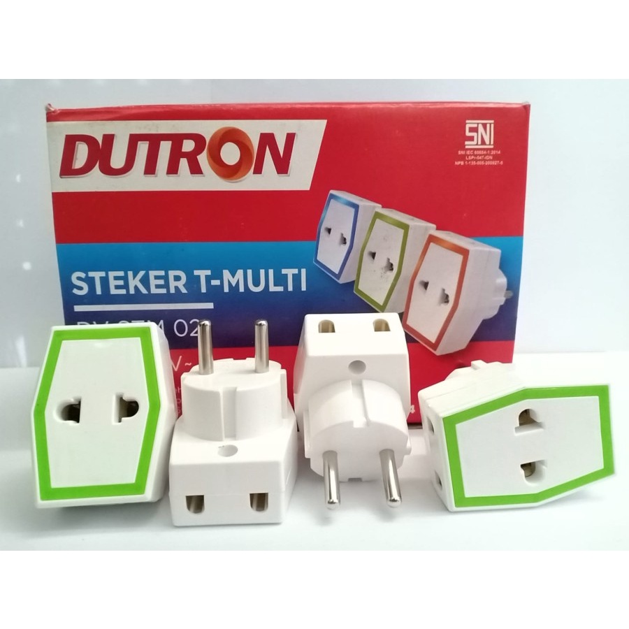 T Multi Dutron 10A TRM 6A Colokan Listrik cabang 3 T Multi Sambungan 3 SNI 6 10 A