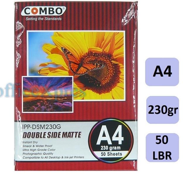 

☻☻► Photo Paper / Kertas Foto / Double Side Matte 230gr Combo