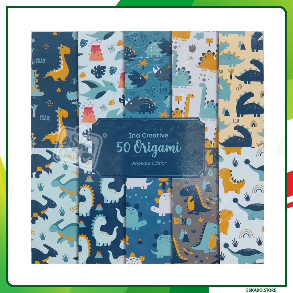 

Kertas Origami Fancy Ina Creative / Kertas Origami Motif Dino 15 x 15