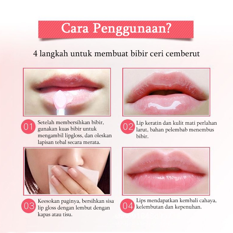 Perawatan bibir hitam dan kering Serum bibir untuk bibir hitam Lip balm Melembabkan masker bibir  Melembabkan dan melembabkan perawatan bibir pengelupasan kulit, mencerahkan garis bibir dan mencerahkan warna bibir Singkirkan bibir kering dan pecah