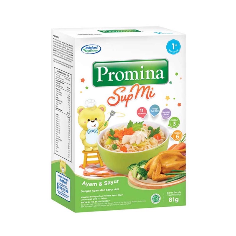 PROMINA SUP MI AYAM SAYUR / PROMINA SUP MIE DAGING SAYUR / MPASI 1+ / MI KHUSUS BAYI DAN BALITA