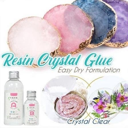 Crystal Clear Epoxy Resin - Lem Epoxy Resin Kristal Transparan A &amp; B