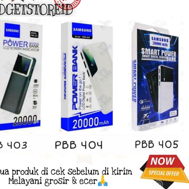 Ready GG - POWERBANK PBB 404 PBB 403 PBB 405 SAMSUNG 20000 MAH / Power bank Samsung PB 404 PB 403 PB