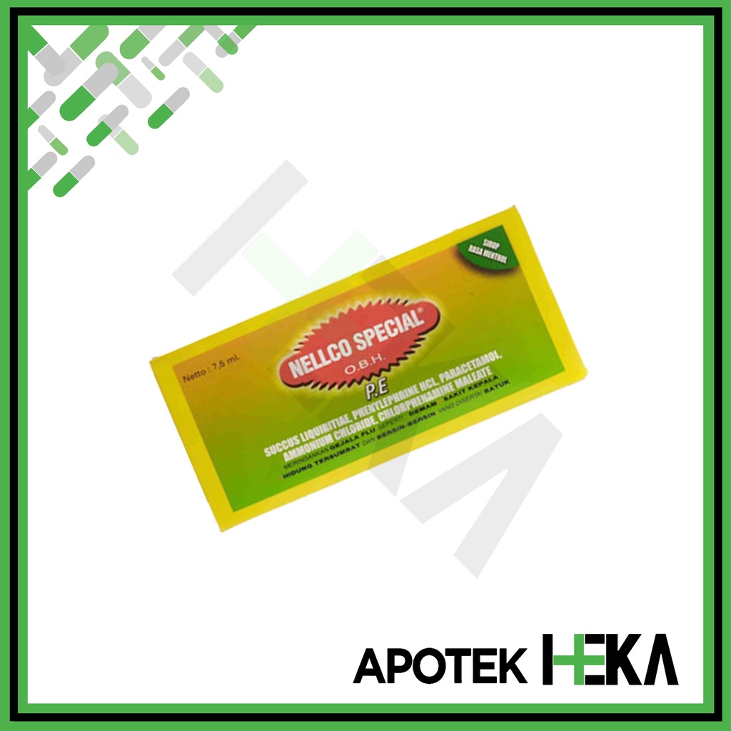 Nellco Special OBH PE Sachet 7.5 ml Satuan 1 Sachet - Obat Batuk Sirup (SEMARANG)