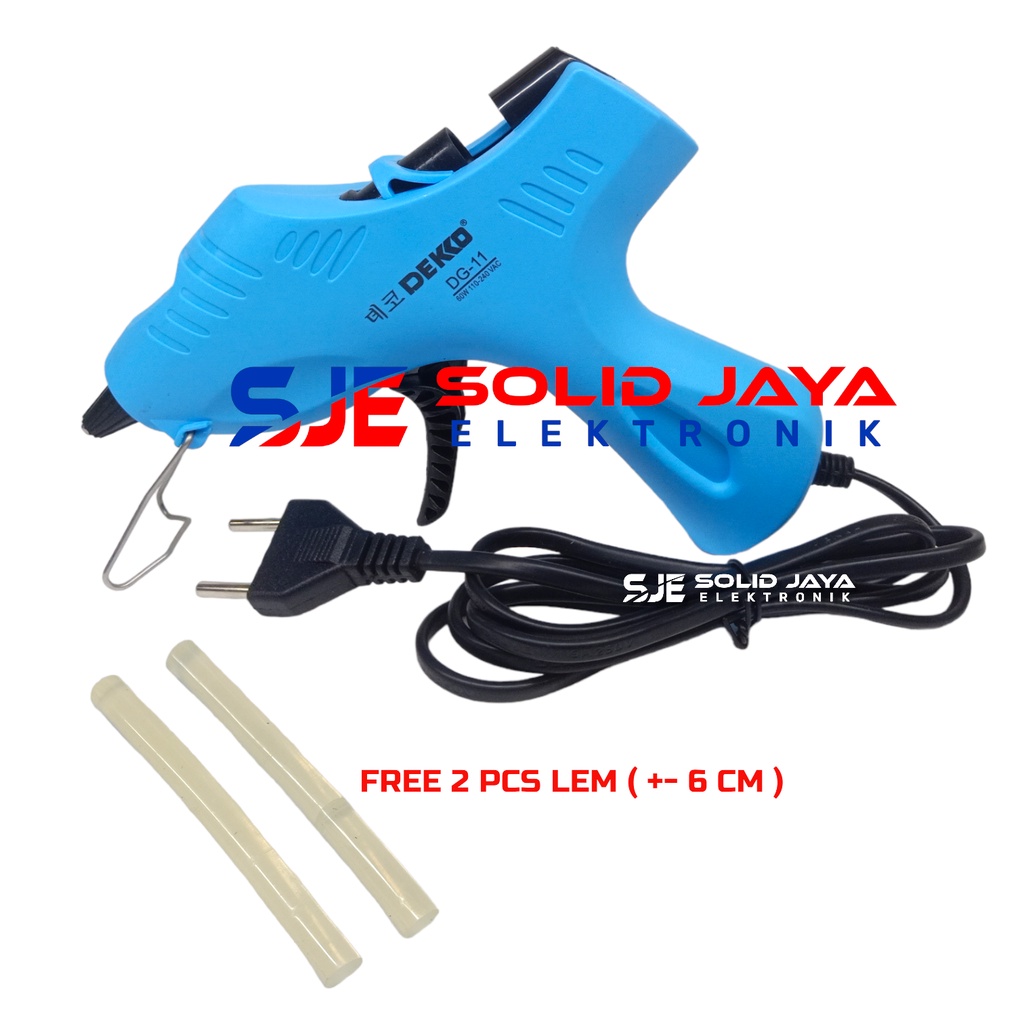 GLUE GUN DEKKO DG-11 60W TEMBAKAN LEM BAKAR DEKO DG11 DG 11 60WATT HOT MELT GLUE GUN 60 WATT LEM TEMBAK BAKAR ASLI ORI ORIGINAL