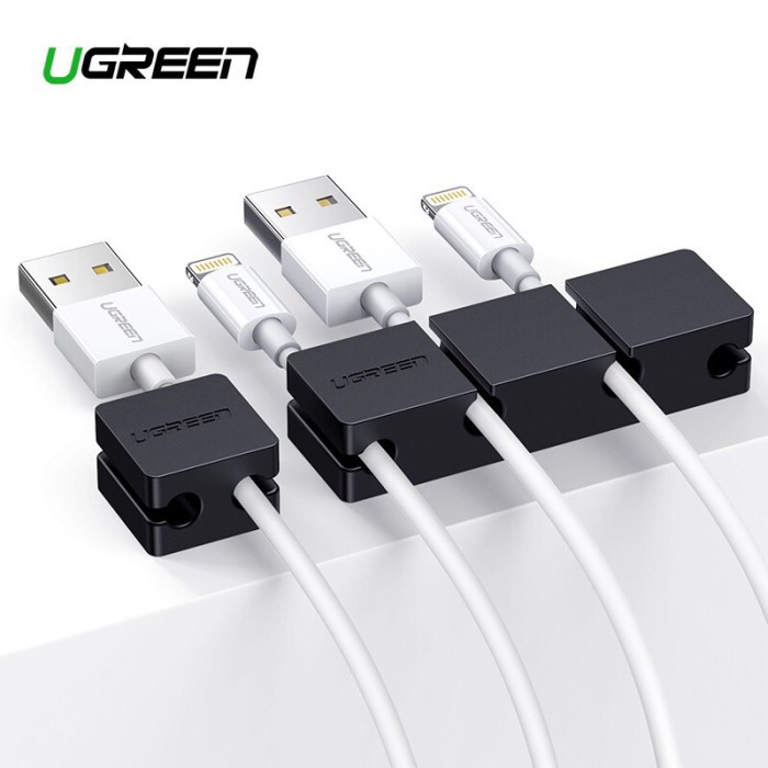 

Ugreen Cable Klip Organizer 2 Slot Penjepit Cable Management 2Pcs #Original