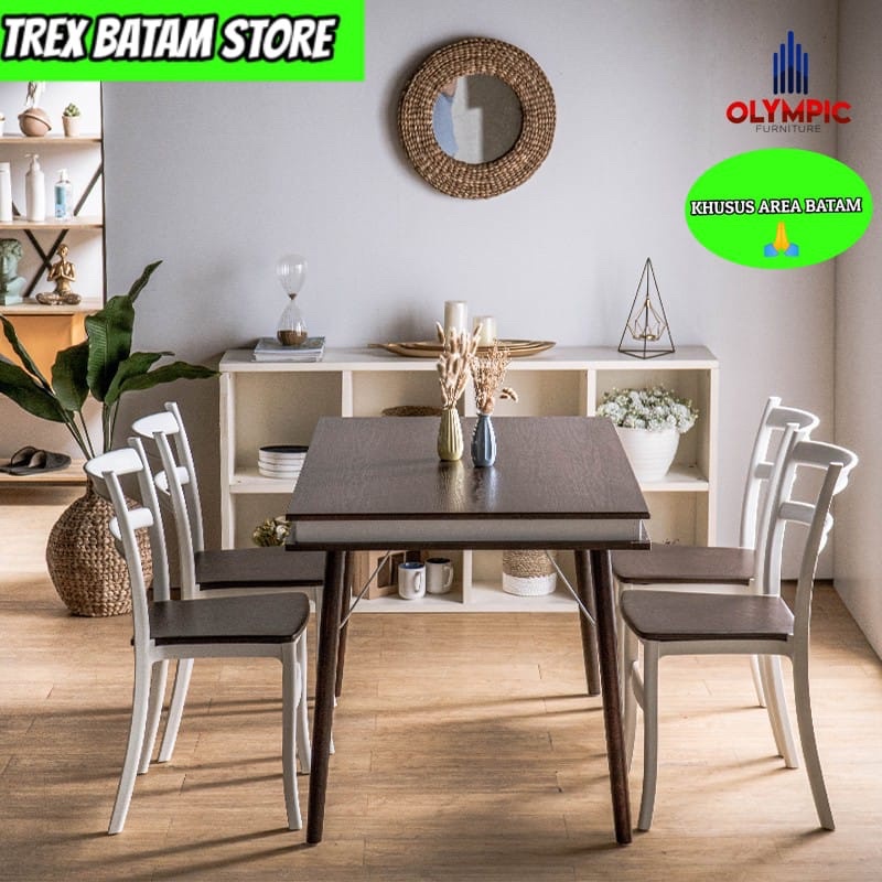 OLYMPIC DTM ORION MEJA MAKAN 4 KURSI (BATAM)