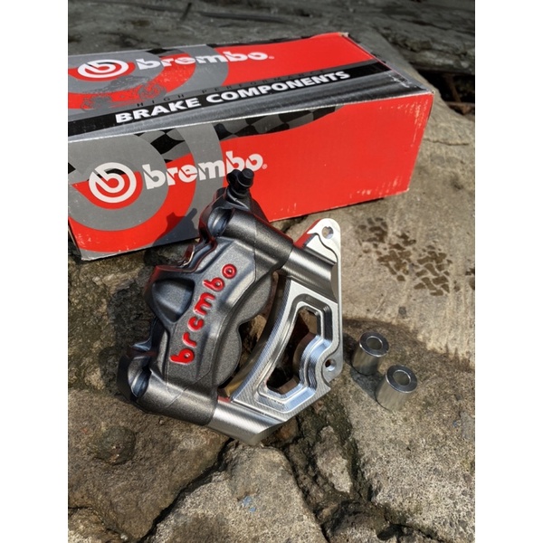 kaliper brembo m50 set breket cnc pnp shok ninja dan mp tiger brembo monoblok impor