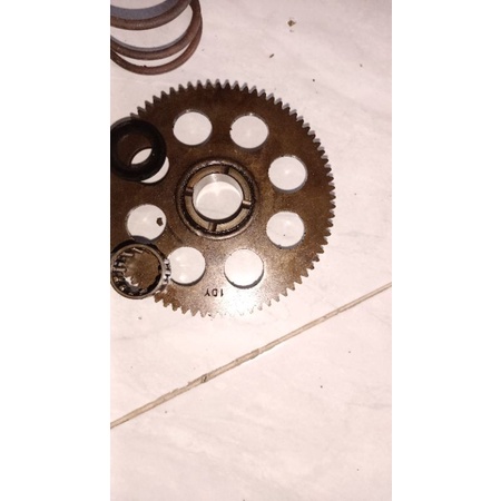gigi penghantar dobel stater Jupiter Z1 ori bawaan motor