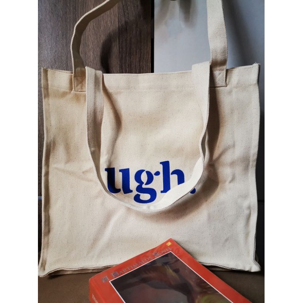 tote bag kanvas bahan tebal "UGH"