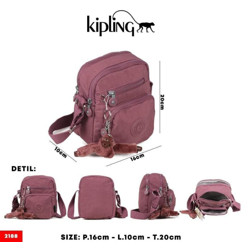 NEW ITEM tas kipl*ng sling bag / selempang import kode 2188