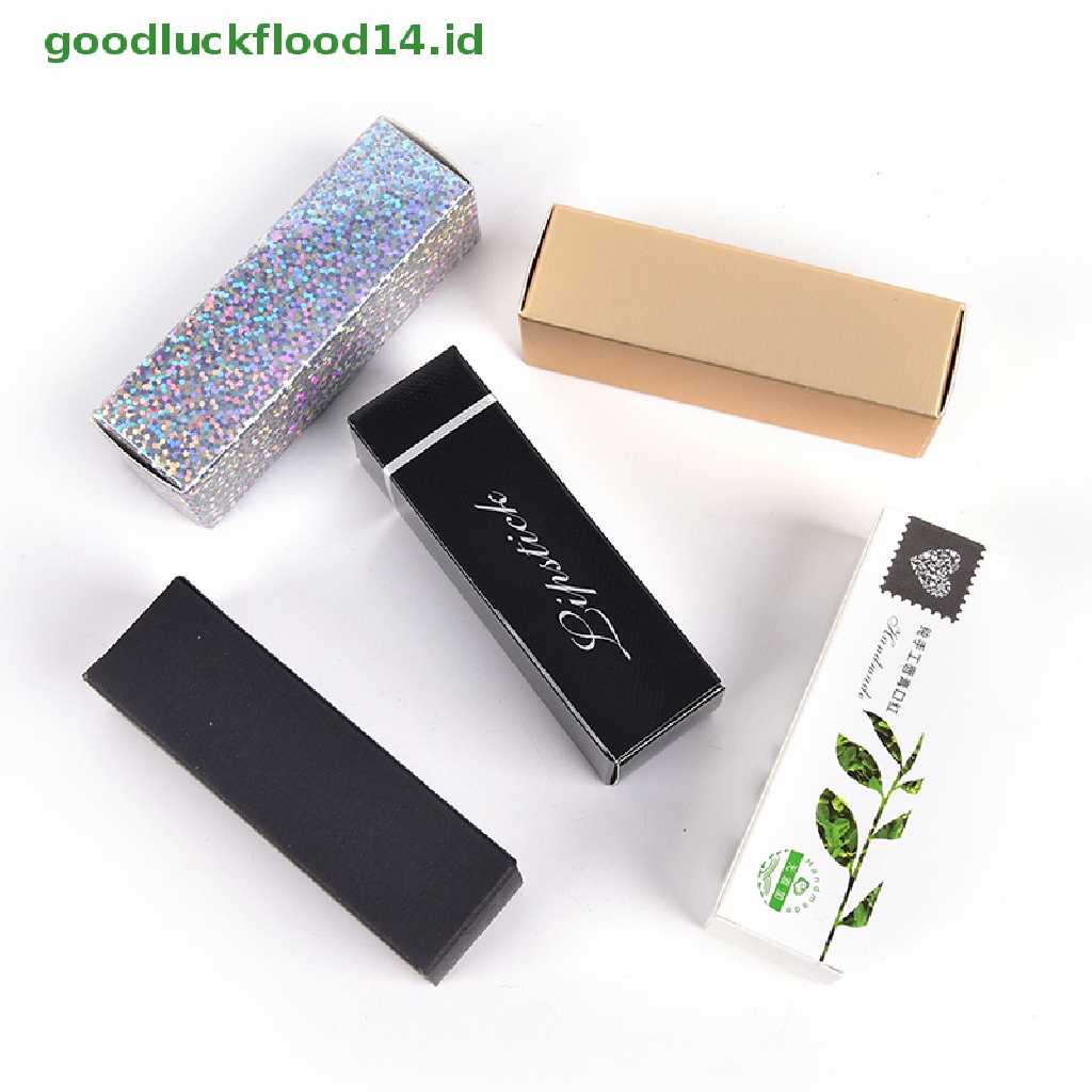 [GOOGFOUR] 10pcs Tube Lip Balm Kosong Kemasan Karton Box Lip Tube DIY Paper Case Box [TOP]