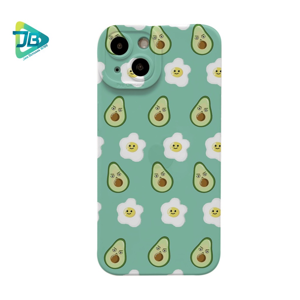 CUSTOM CASE SOFTCASE SILIKON PROCAMERA AVOCADO CUSTOM INFINIX SMART 4 5 6 PLUS HOT 8 9 10 10S 11 12 12I PLAY NOTE 8 10 11 12 PRO JB6335