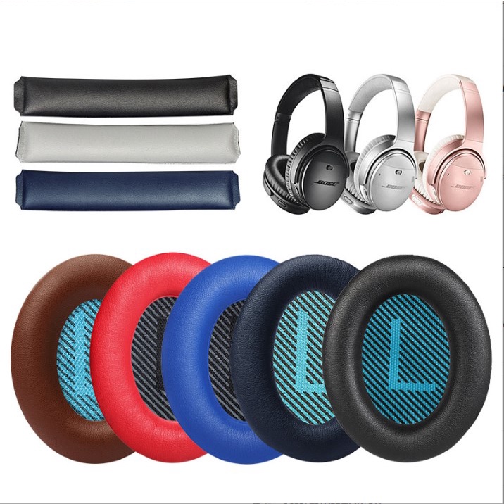 Earpad Bose QC35 qc 35  qc 25 QC25 Earcup Ear Cushion Headband Headphone Pengganti pad Quiet Comfort AE2i AE2w