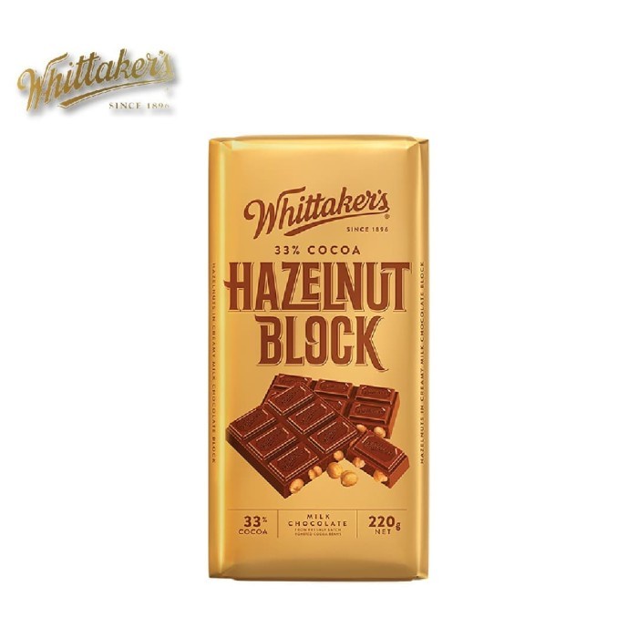 

Whittaker's Hazelnut Chocolate Block 220gr