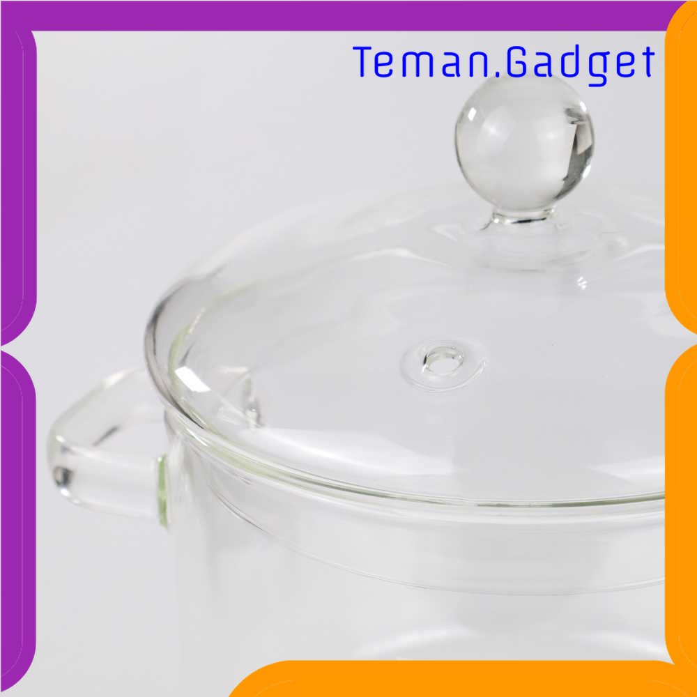 TG - DPR One Two Cups Pot Panci Masak Stewing Soup Pot Borosilicate Glass - YWJ-1265