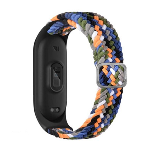 Strap Xiaomi Band Elastic Nylon Mi Band 3 4 5 6 7 Adjustable Strap Smartwatch M6 M7  Replacement Band