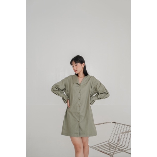 KEENAN DRESS / Dress Wanita / Shirt Dress / Casual Dress