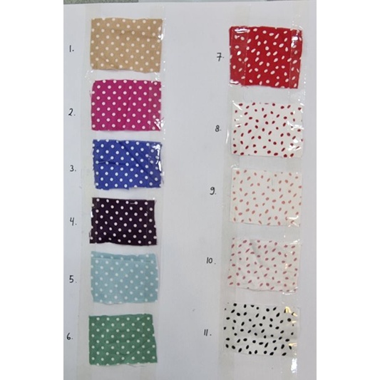 KATUN JEPANG POLKADOT KATUN POPLIN