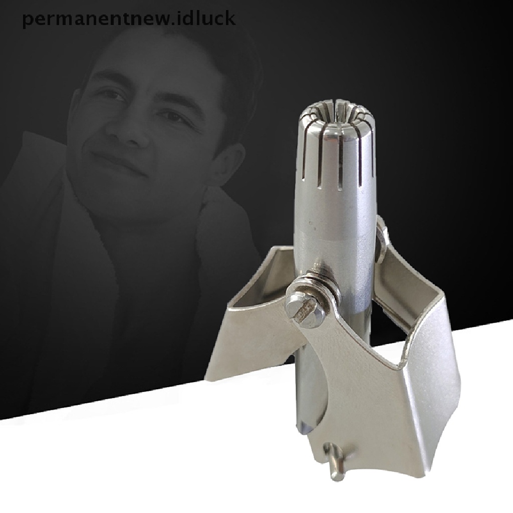 [luckypermanentnew] Gunting Pemangkas Bulu Hidung Manual Stainless Steel Set Penghilang Hidung Profesional [ID]