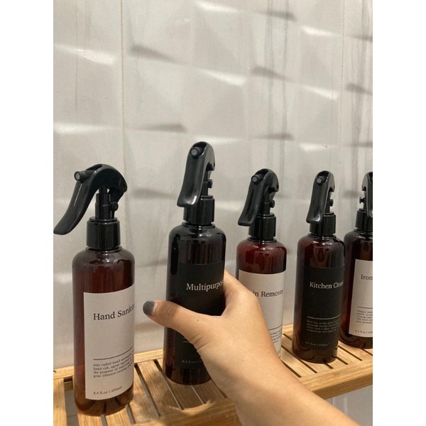 beour botol spray estetik aesthetik, botol refill semprot 250ml cairan pembersih