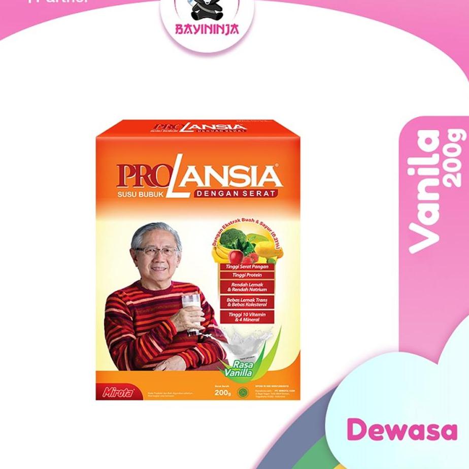 

[PRODUK DYJLM] PRO LANSIA Vanila Susu Box 200 g HSB