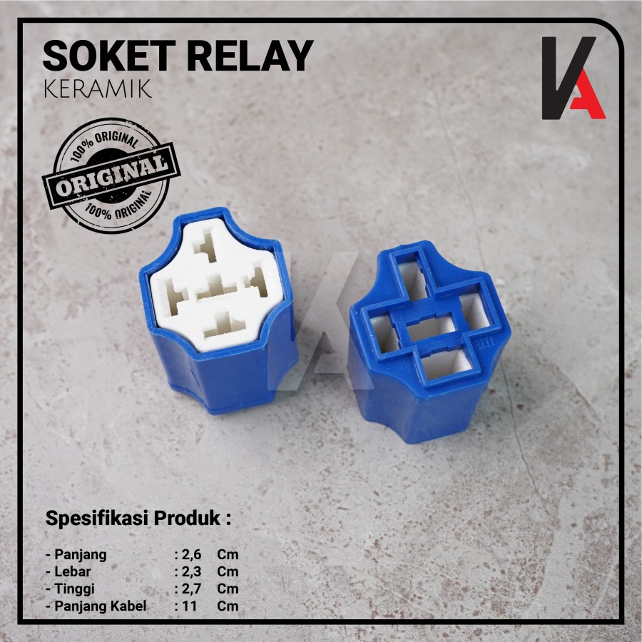 RUMAH RELAY KERAMIK / SOKET RELAY KERAMIK / KERAMIK KOSONGAN / 5 PIN