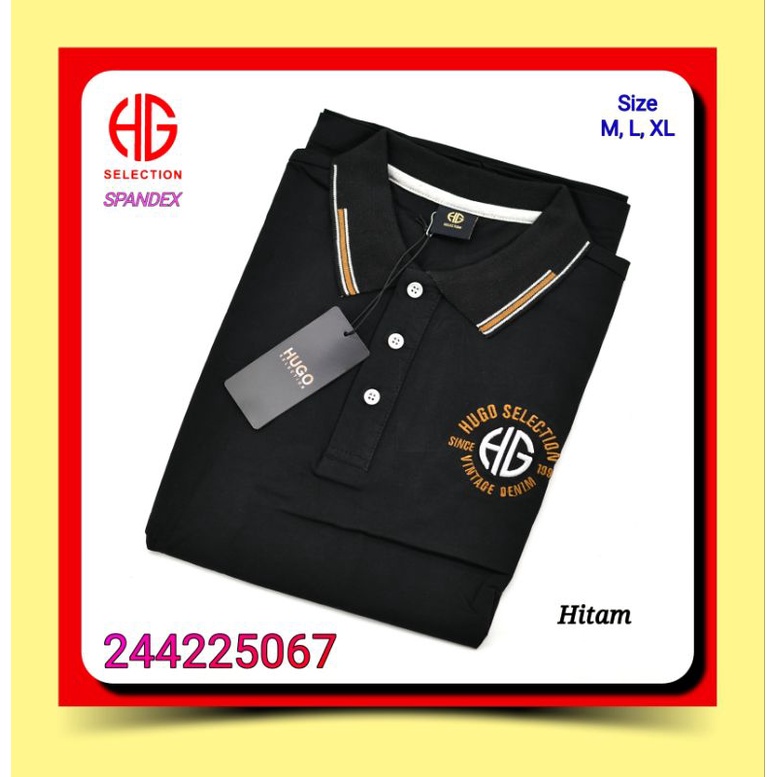 Kaos Polo Kerah Pria Hugo Selection 244225067 Spandex