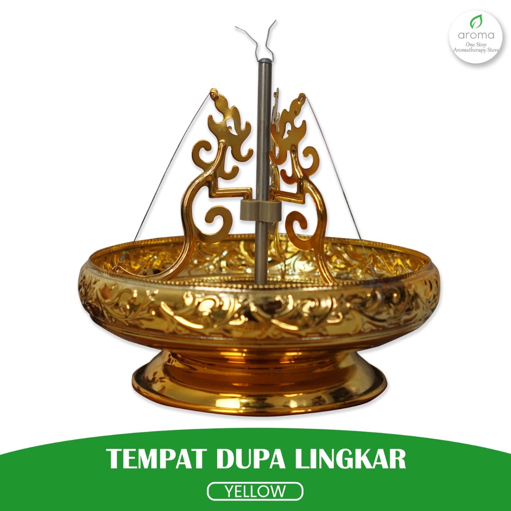 Dupa India (Accessories) Tempat Dupa Lingkar Yellow