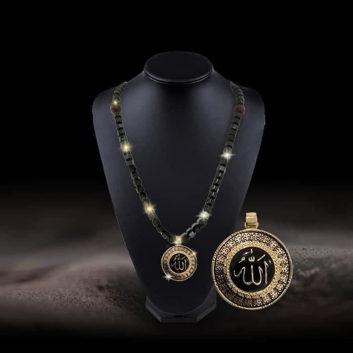 {FamilyStore} Kalung Kesehatan AL HAYA Lapis Emas 18K - Asli Gwisamunsok Korea Diskon