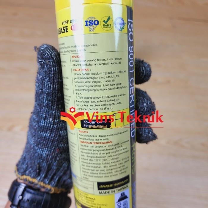 Spray Grease 192 Pelumas Rante Part Dll Puff Dino 420Ml