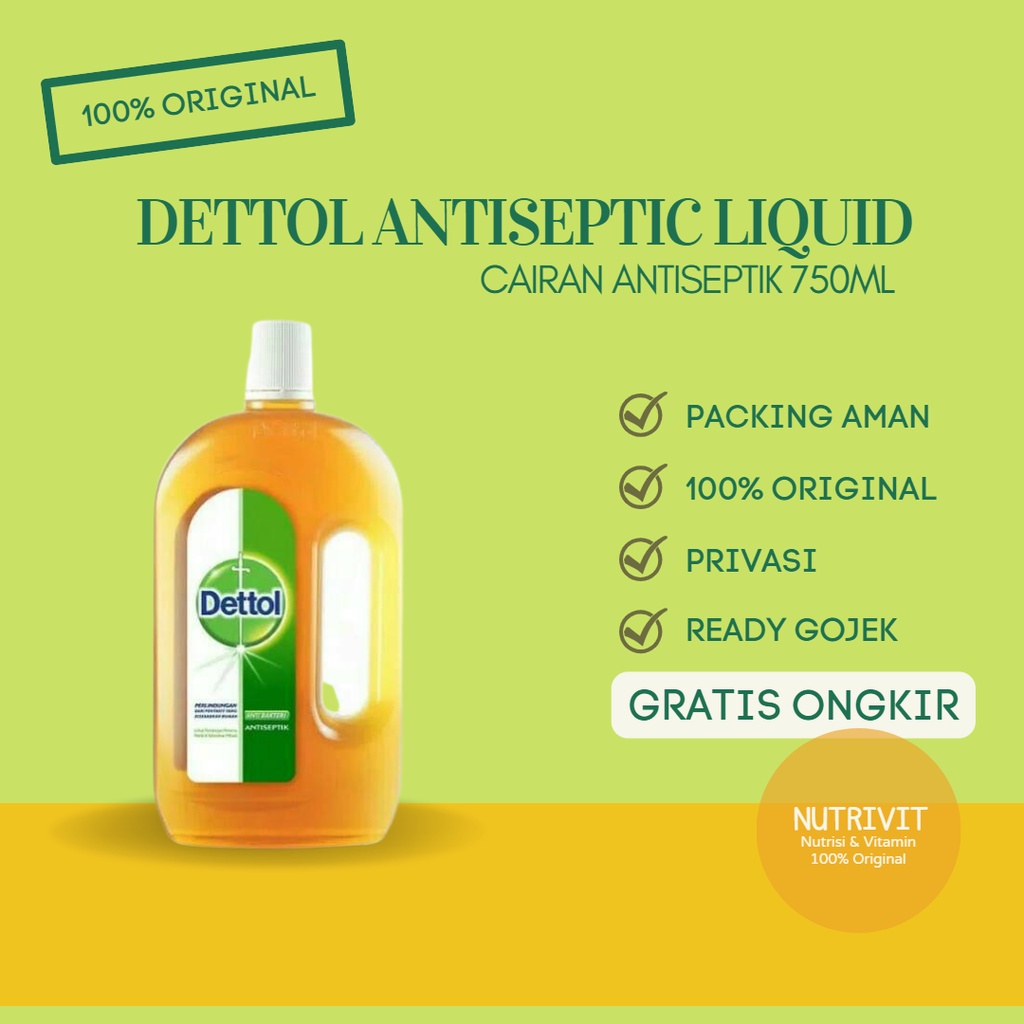 Dettol antiseptik 495 ML / 750ml