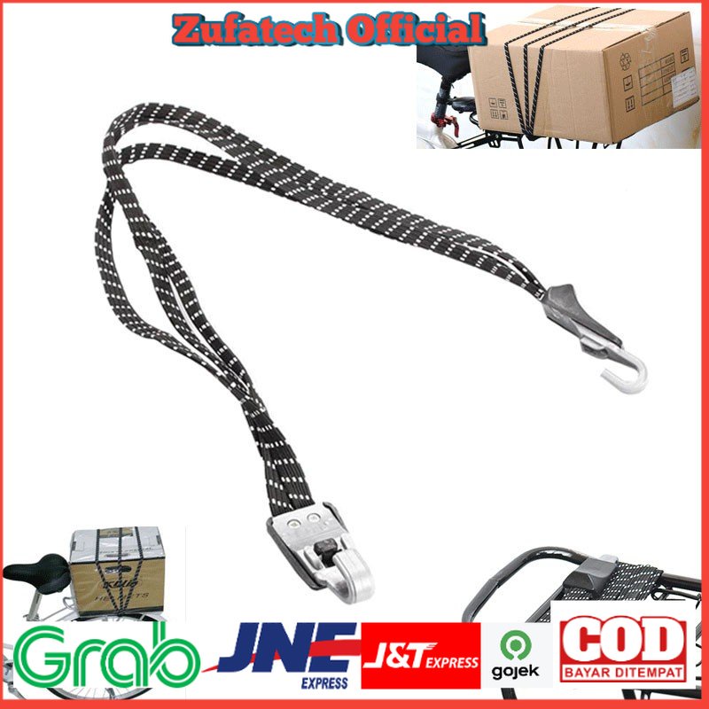 GoldRET Tali Sepeda Pengikat Barang Luggage Motor Elastis 70cm - BA85 - Black