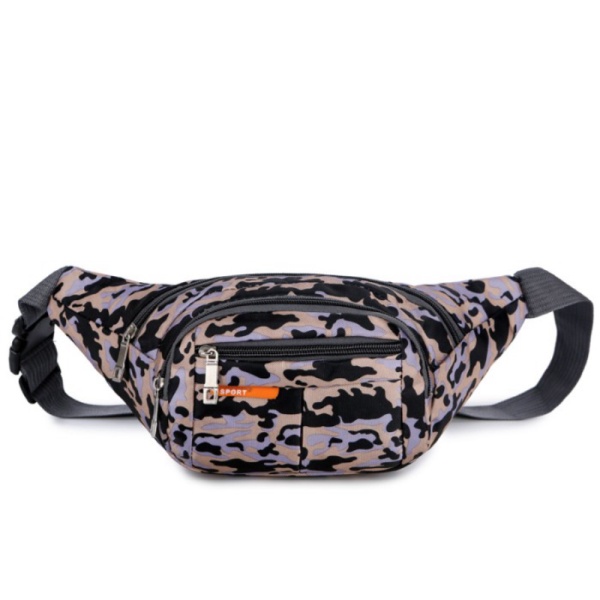 Pria Tas - Grey Waisbag Army Unik TP009-013 Loreng Selempang Limited Pinggang Loreng Tas Import