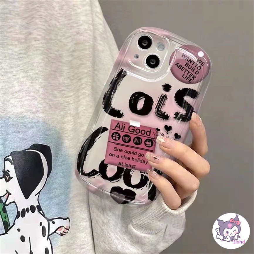 IPHONE Kompatibel Untuk Iphone14 13 12 11 Pro Max SE 2020 X XR Xs Max7 8 6 6s Plus Catatan Sederhana Menarik Bantal Udara Ponsel Case Lembut Shockproof Silicon Cover Pelindung