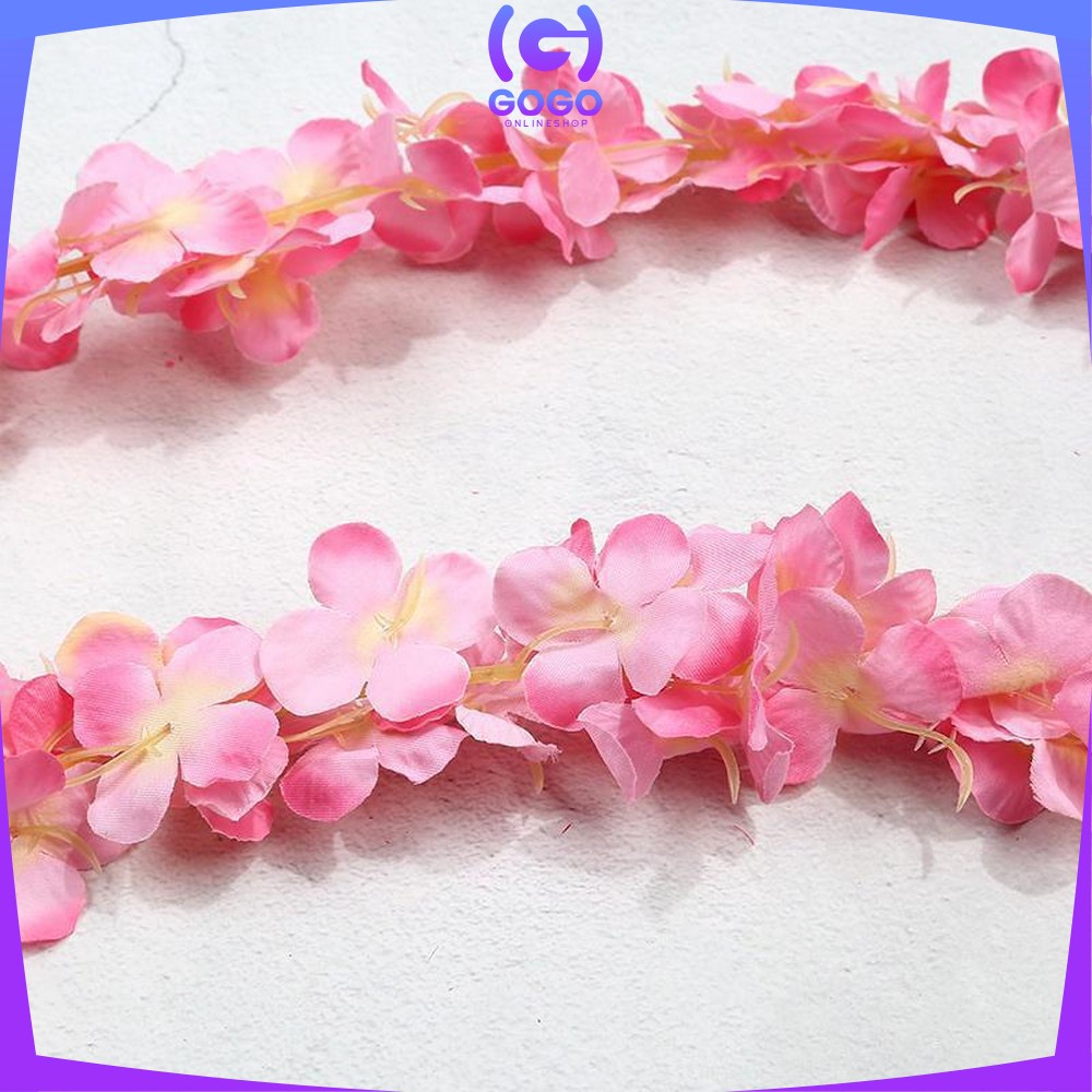 GOGO-C744 Bunga Juntai Artificial Dekorasi Wedding Bunga Plastik / Tanaman Rambat Bunga Hias Dekorasi Dinding Rumah Pajangan