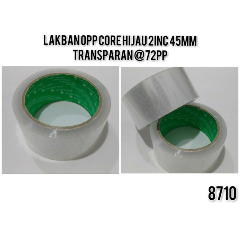 Lakban Transparan goldie merah 2 inch 48mm dan 45mm