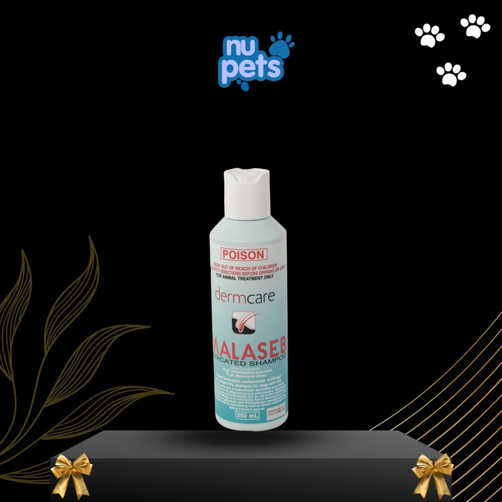 SHAMPOO ANJING DAN KUCING POISON MALASEB MEDICATED DERMCARE 250 ML