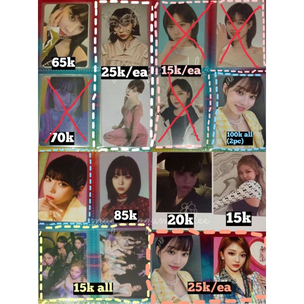 wts//want to sell pc aespa winter pos ar clip, hallu lenti, ptp photopack sg 22, stepback holo md, p