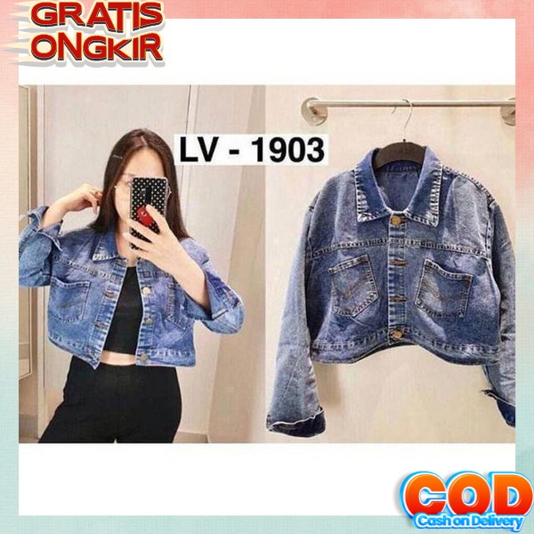 Jaket Jeans Kekinian Cewek Levis Wanita Jins Import Denim Jacket Denim Cewek Murah Jaket Wanita Jake