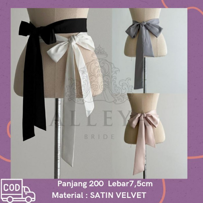 EKSLUSIF obi belt satin ikat pinggang wanita