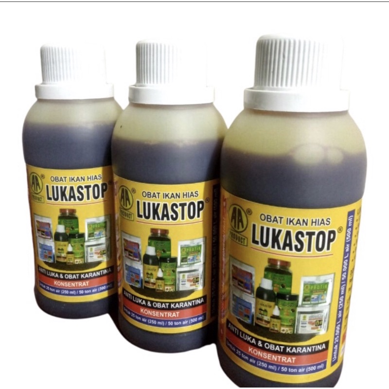 LUKASTOP OBAT IKAN HIAS KARANTINA IKAN LOUHAN CHANNA DAN LAINNYA 500ML