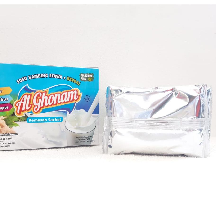 

9.9 BRANDS FESTIVAL AL GHONAM KEMASAN SACHET | Susu Kambing Etawa Alghonam Bubuk | Susu Kambing Etawa Rasa Vanilla Murni
