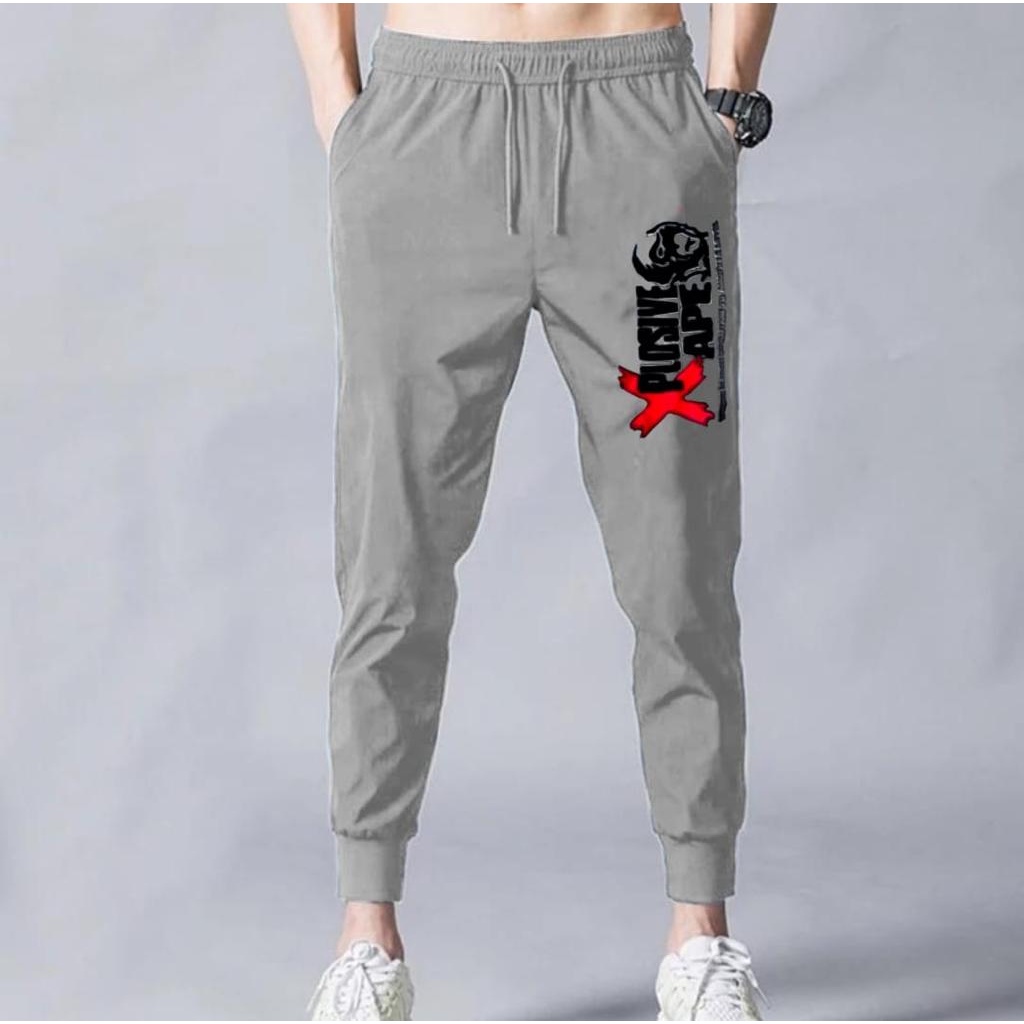 CELANA JOGGER PANJANG PRIA APE /CELANA SPORTY/CELANA KOREA