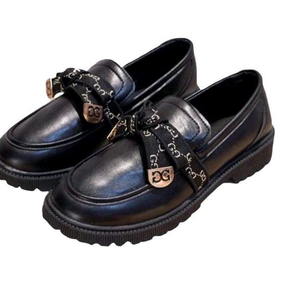 Murah Sepatu Docmart Wanita Terbaru / Sepatu Loafer Wanita / Docmart Bow / Sepatu Flat Wanita Korea 