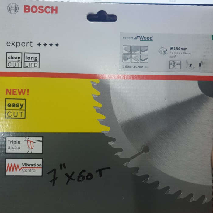 MATA SERKEL BOSCH 7 INCH X 60 T