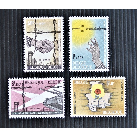 

✨NEW✨ - PERANGKO Belgium 1965 Liberation of Prison Camps full set - MINT