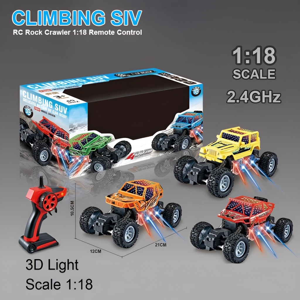 RC Rock Crawler Climbing Suv Disco | Mainan Anak Laki Laki Mobil Mobilan | Kado Ulang Tahun Anak Cowok